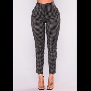 Fashion Nova checkered pants
